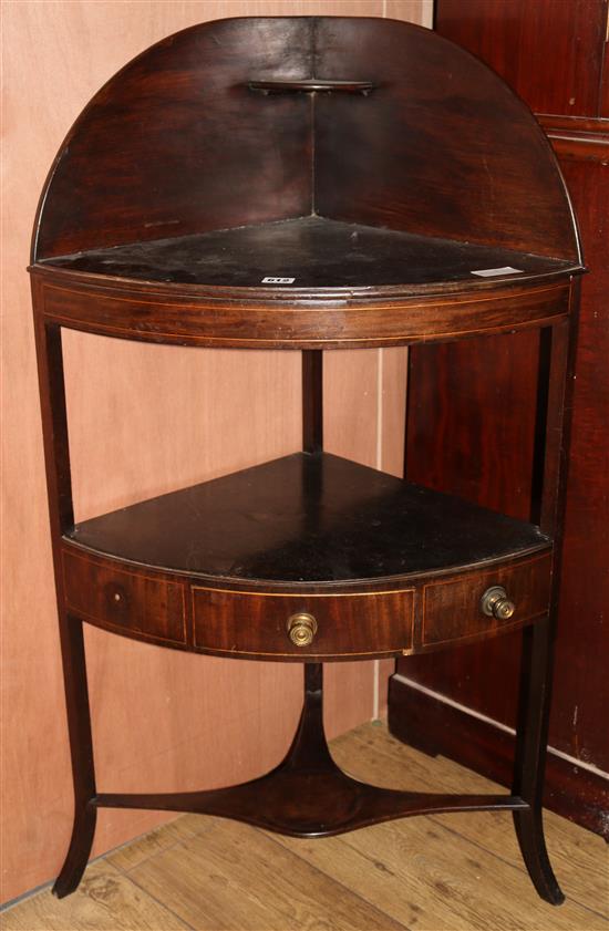 George III corner washstand, H.108